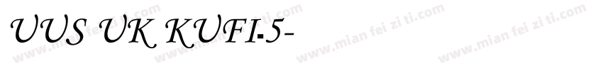 UUS UK KUFI_5字体转换